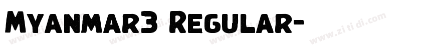 Myanmar3 Regular字体转换